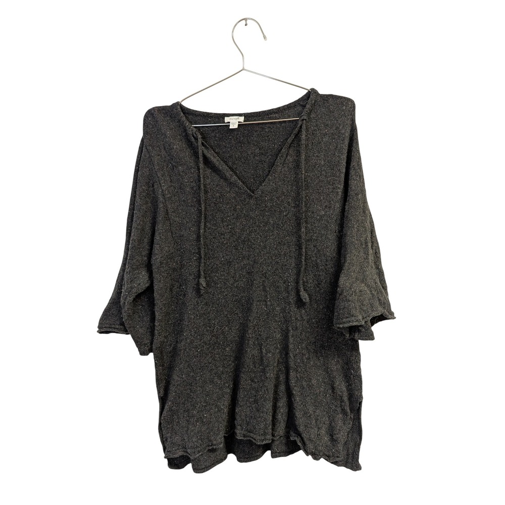 J.‎ Jill Pure Jill Speckled Pullover Sweater Shirt Lagenlook Wool Blend Gray S